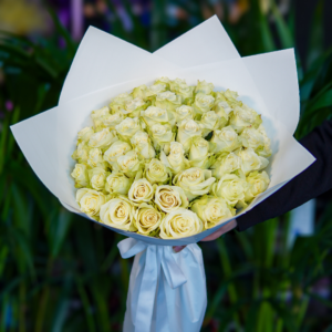 51’li Beyaz Gül Buketi - Ay Flowers