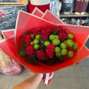 9’lu Kırmızı Gül Buket - Ay Flowers