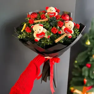 Kokina Buketi Peluş Ayıcıklı - Ay Flowers