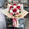 4 Gül ve Peluş Ayı Buketi - Ay Flowers