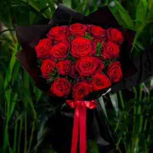 15'li Kırmızı Gül Buketi - Ay Flowers