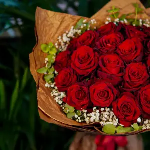 25 Adet Kırmızı Gül Buketi - Ay Flowers