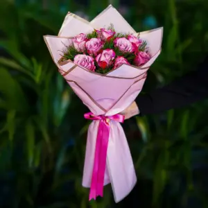 9'lü Pembe Gül Buketi - Ay Flowers