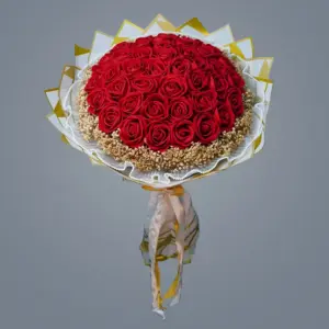 41'li Kırmızı Yapay Gül Buketi - Ay Flowers