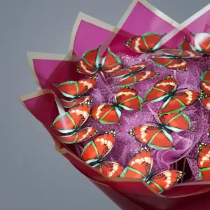 Kırmızı Kelebek Buketi - Ay Flowers