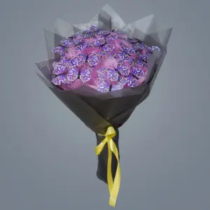 Mor Kelebek Buketi - Ay Flowers