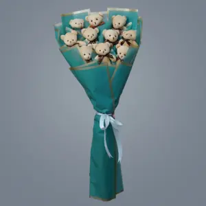 Peluş Ayıcık Buketi Kahverengi - Ay Flowers