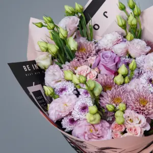 Pembe Lisyantus Karışık Buket - Ay Flowers