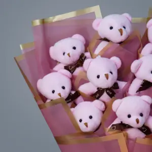 Pembe Peluş Ayıcık Buketi - Ay Flowers