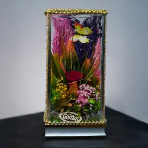 Solmayan Gül Teraryum Led Işıklı - Ay Flowers