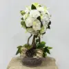 Beyaz Gül-Beyaz Ortanca Yapay Aranjman - Ay Flowers