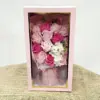 Kutulu Pembe Mum Gül - Ay Flowers