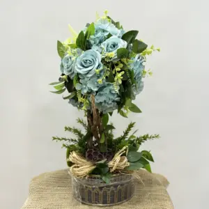 Mavi Gül-Mavi Ortanca Yapay Aranjman - Ay Flowers