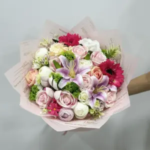 Renkli Karışık Yapay Buketi - Ay Flowers