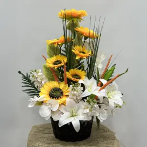 Yapay Ayçiçeği-Lilyum Aranjman - Ay Flowers