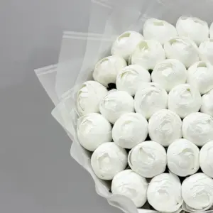 Yapay Beyaz Şakayık Buket - Ay Flowers