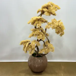 Yapay Büyük Sarı Bonzai - Ay Flowers