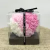 Yapay Kalpli Renkli Gül Kutu - Ay Flowers