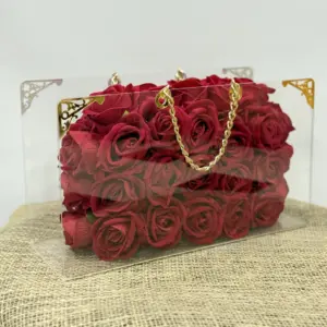Yapay Kırmızı Gül Çanta - Ay Flowers