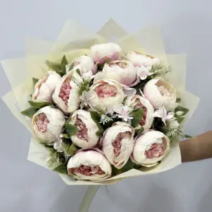 Yapay Pembe Şakayık Buketi - Ay Flowers