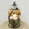 Yapay Stantlı Teraryum Krem Gül - Ay Flowers